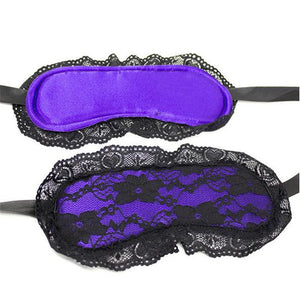 2 in 1 Sexy Lace Mask Blindfolded Patch+Sex Handcuffs