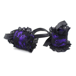 2 in 1 Sexy Lace Mask Blindfolded Patch+Sex Handcuffs