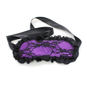 2 in 1 Sexy Lace Mask Blindfolded Patch+Sex Handcuffs