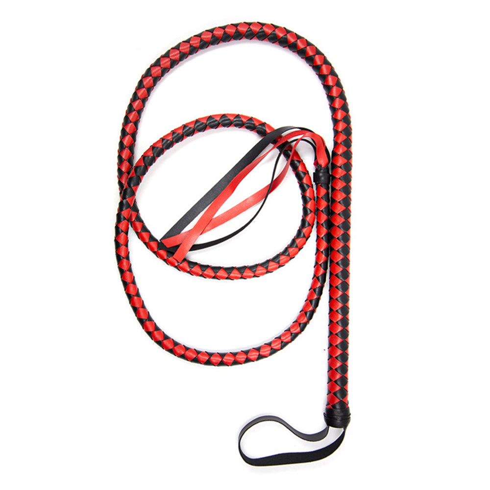 2.1m Long Soft Leather Whip
