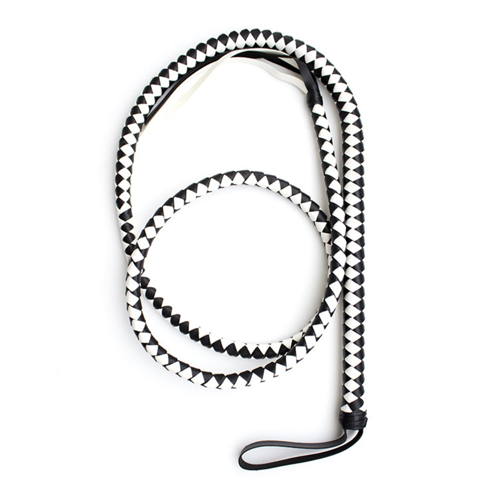 2.1m Long Soft Leather Whip