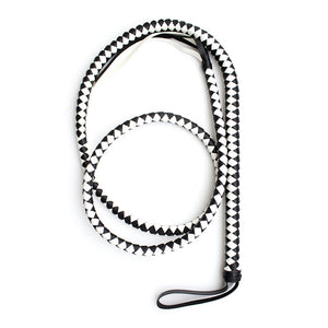 2.1m Long Soft Leather Whip