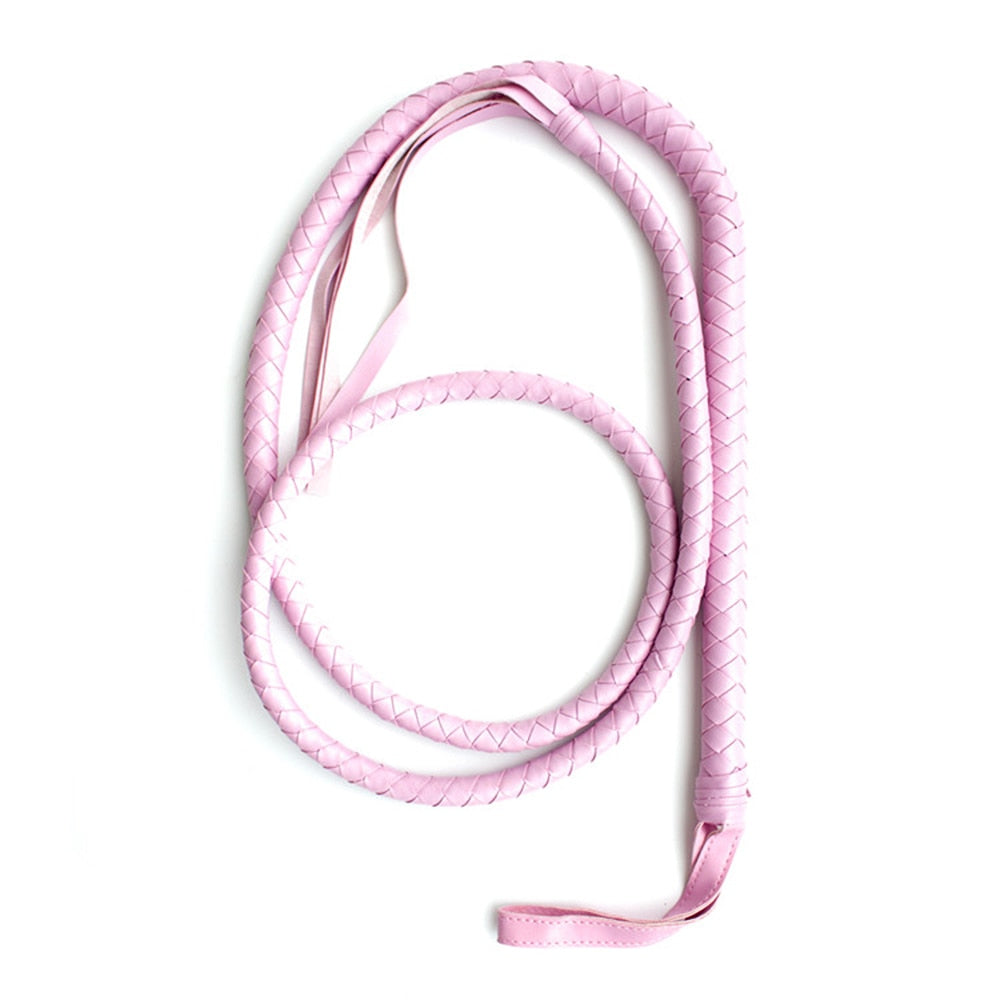2.1m Long Soft Leather Whip