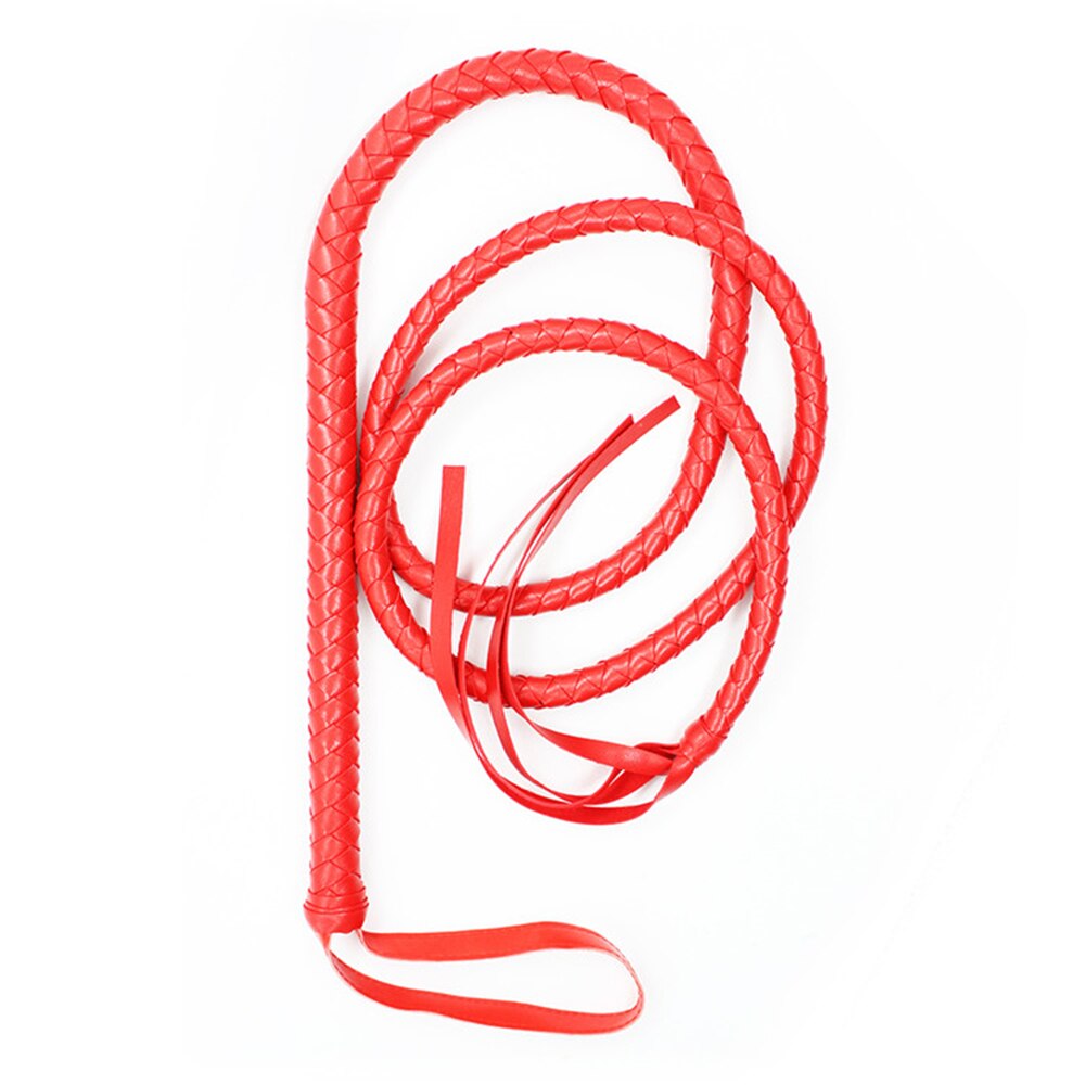 2.1m Long Soft Leather Whip
