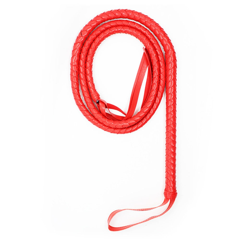 2.1m Long Soft Leather Whip