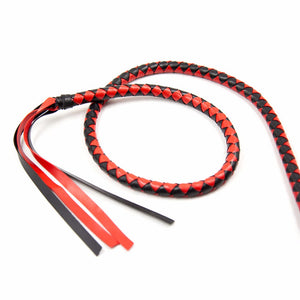 2.1m Long Soft Leather Whip
