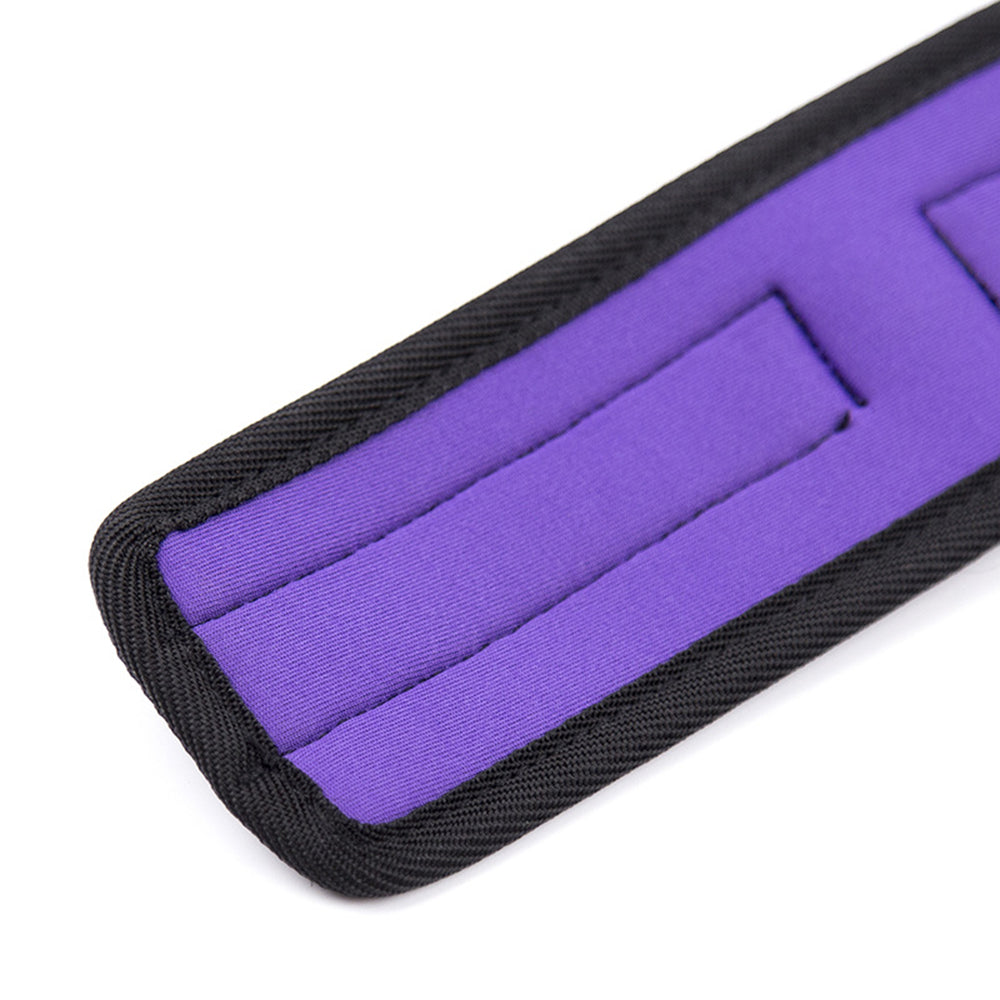 Purple Bed Restraints  Set Handcuffs