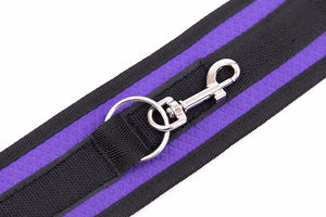 Purple Bed Restraints  Set Handcuffs