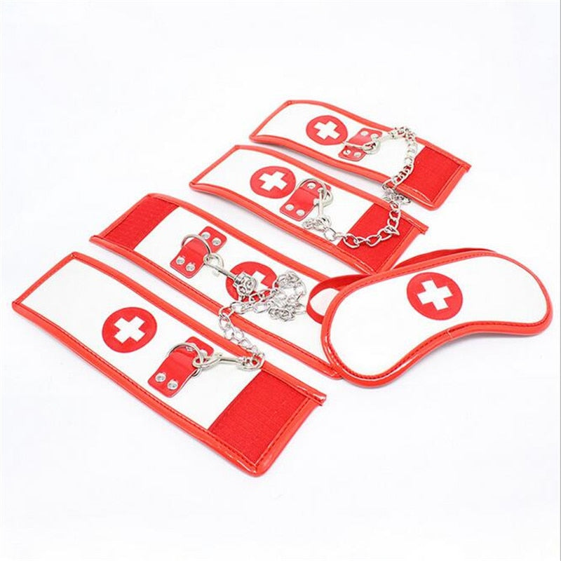 3 Pcs/Set Nurse Role-play Foot Handcuff Eye Mask