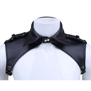 Men  Faux Leather Adjustable Body Chest Harness