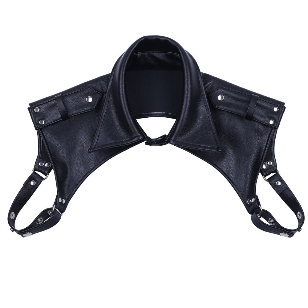 Men  Faux Leather Adjustable Body Chest Harness