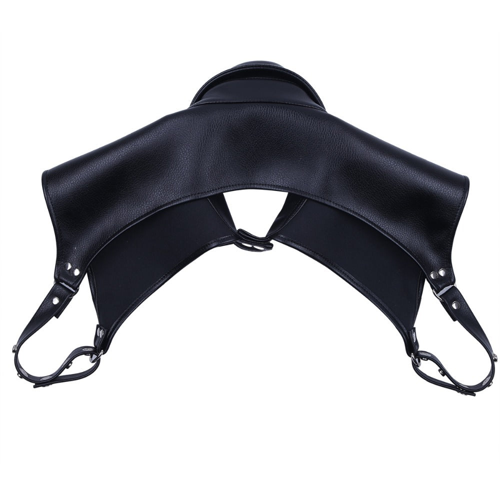 Men  Faux Leather Adjustable Body Chest Harness