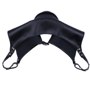Men  Faux Leather Adjustable Body Chest Harness