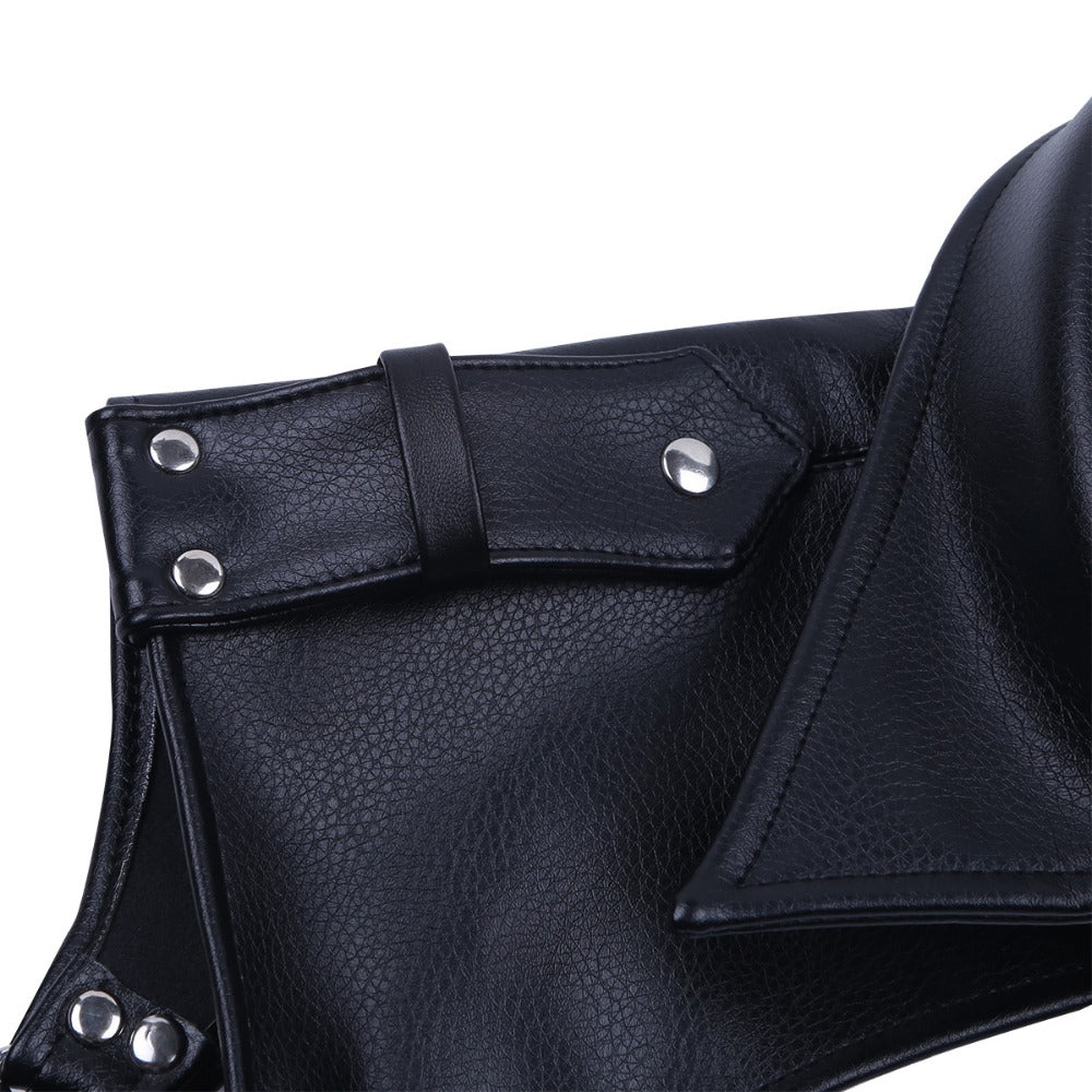 Men  Faux Leather Adjustable Body Chest Harness