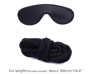 11pcs/Set Handcuffs, Footcuffs, Anal Plug, Vibrator Dildo