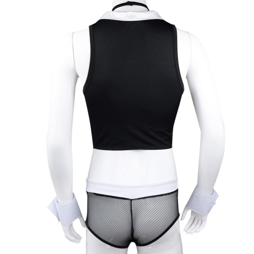 5pcs Mens Sexy Maid Role Play Costume