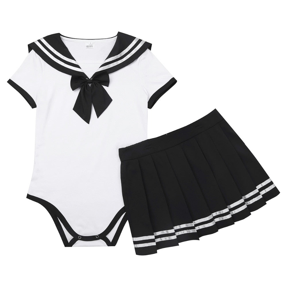 2Pcs Sweet Women Girls Costume