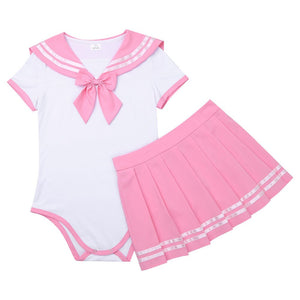 2Pcs Sweet Women Girls Costume