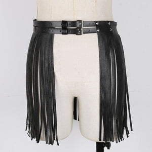 Women PU Leather Adjustable Body Chest Harness Costume