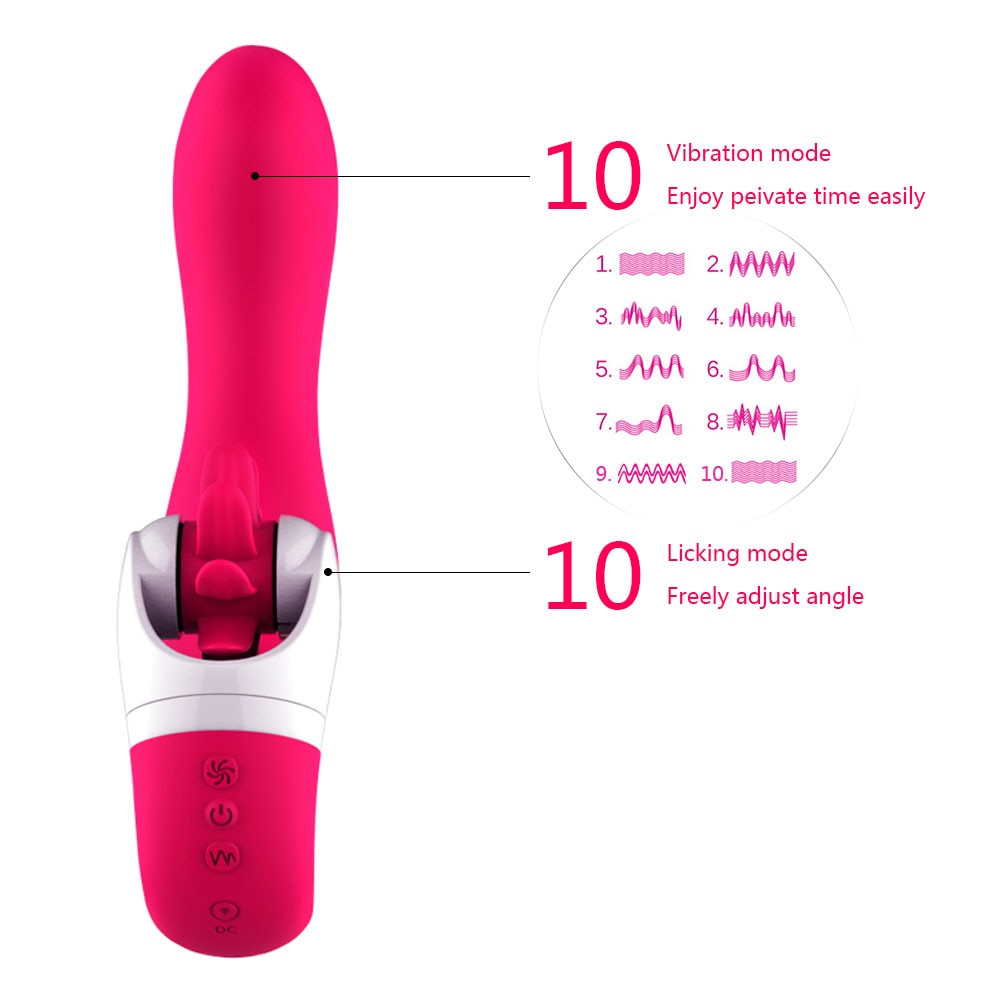 12 Speed Rotation Oral Sex Tongue Licking Toy