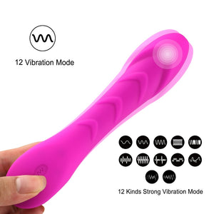 USB Rechargeable 12 Modes Dildo