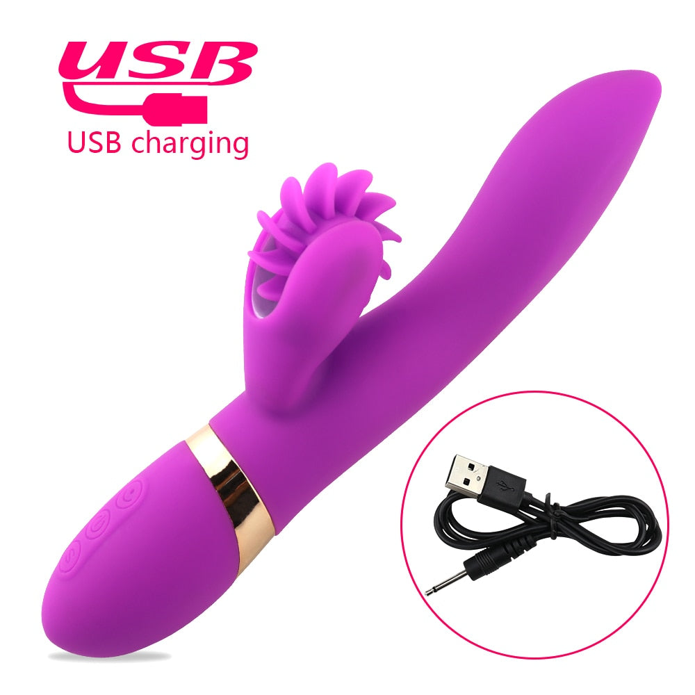 10 Speed Rotation Oral Sex Tongue Licking Toy