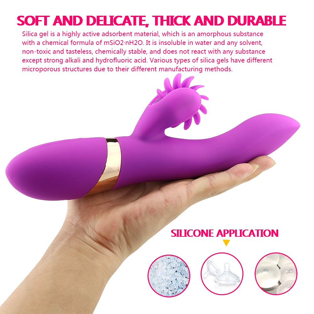 10 Speed Rotation Oral Sex Tongue Licking Toy