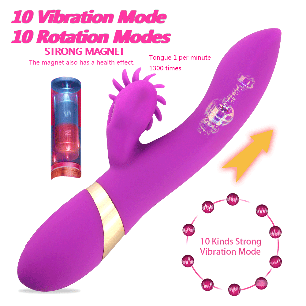 10 Speed Rotation Oral Sex Tongue Licking Toy