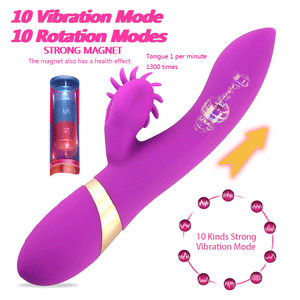 10 Speed Rotation Oral Sex Tongue Licking Toy