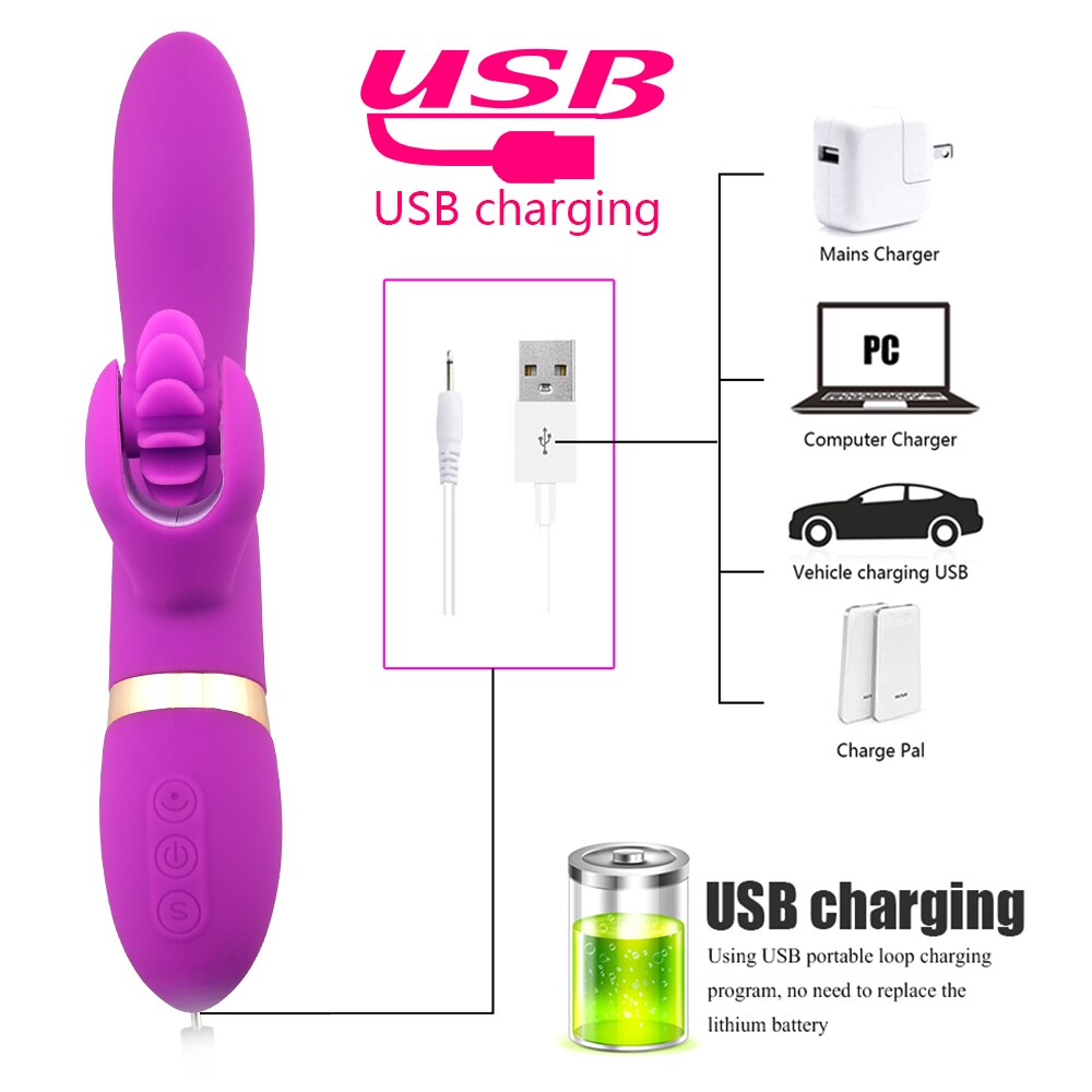 10 Speed Rotation Oral Sex Tongue Licking Toy