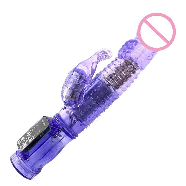 12 Speeds Up Vibration and Rotation Rabbit Vibrators
