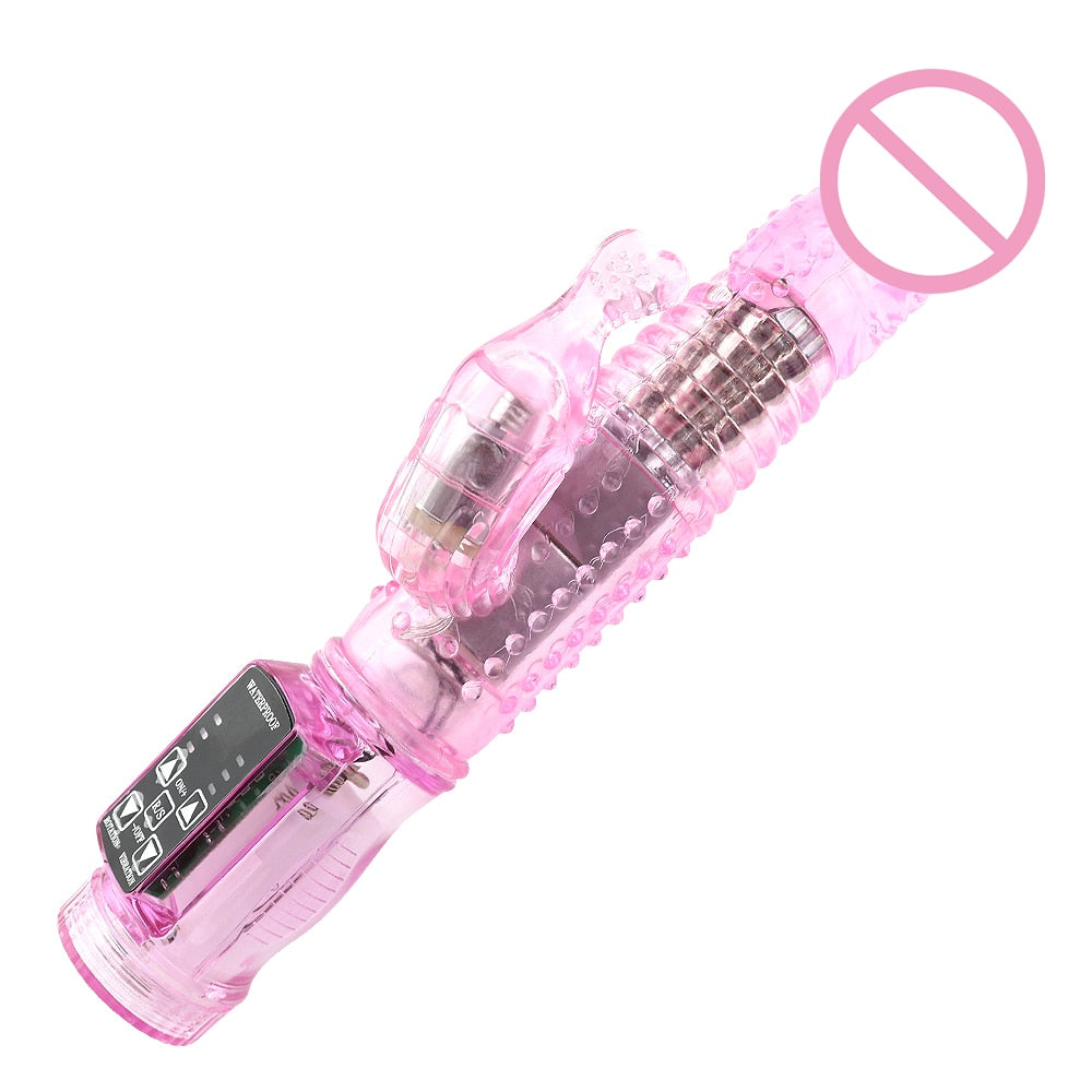 12 Speeds Up Vibration and Rotation Rabbit Vibrators