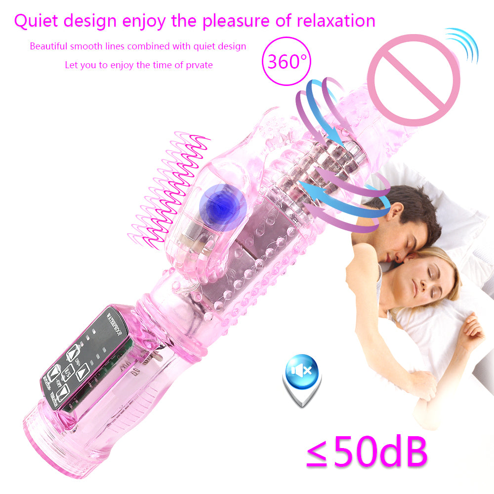 12 Speeds Up Vibration and Rotation Rabbit Vibrators