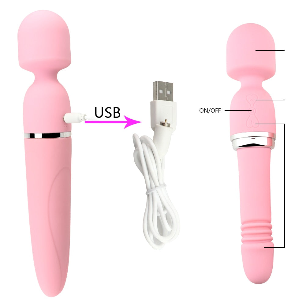Surper Power Super Big Waterproof Double Head Vibrator