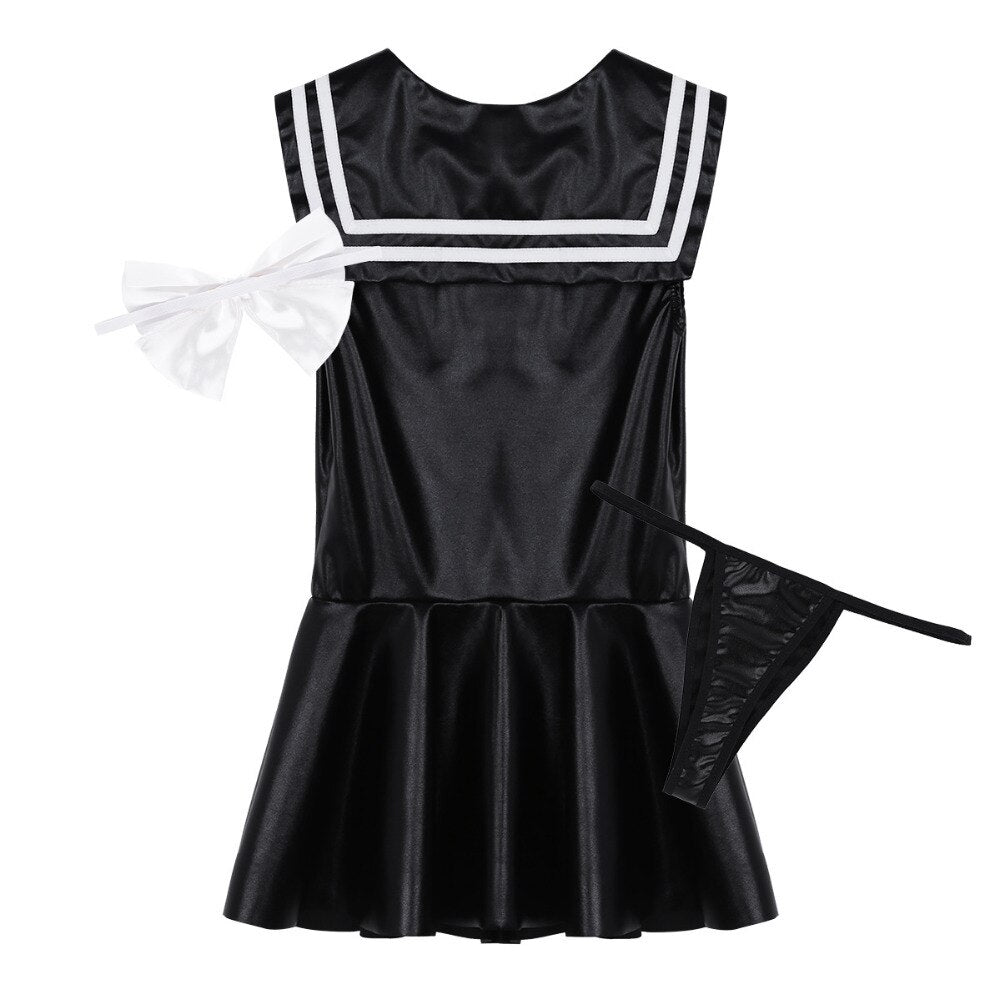 3Pcs Women Adults School Girl Costume