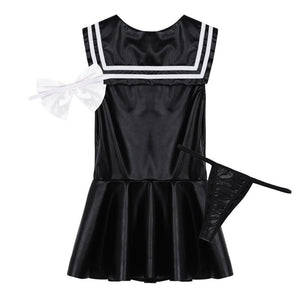 3Pcs Women Adults School Girl Costume