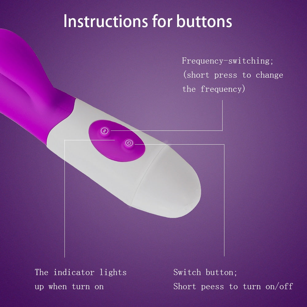 Silicone G Spot Dildo Rabbit Vibrators