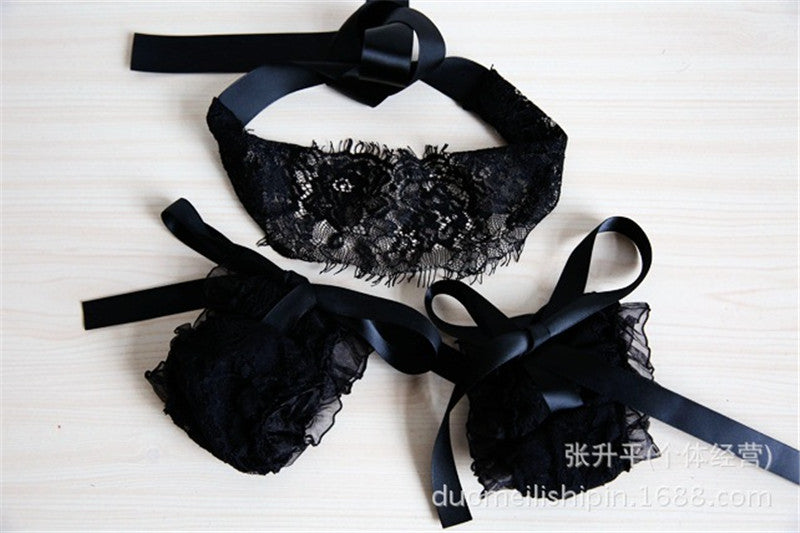 New Sexy  Black Handcuffs  Eye Mask