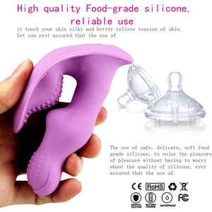 Soft Silicone Wearable Butterfly Dildo Vibrator