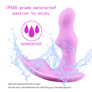Soft Silicone Wearable Butterfly Dildo Vibrator