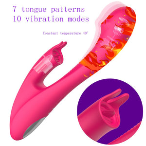 Heating Dildo Rabbit Vibrator