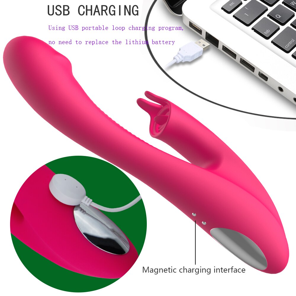 Heating Dildo Rabbit Vibrator