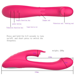 Heating Dildo Rabbit Vibrator