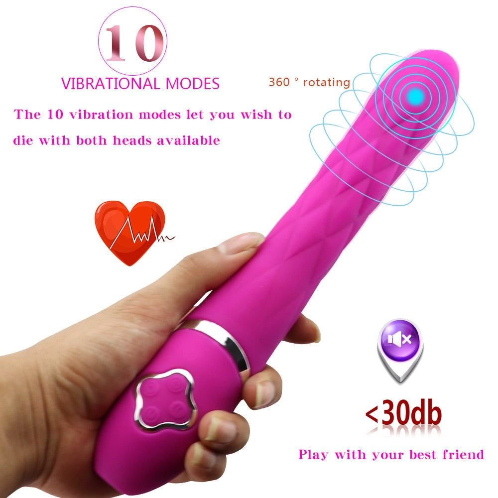 Screw Thread Silicone Vibrator