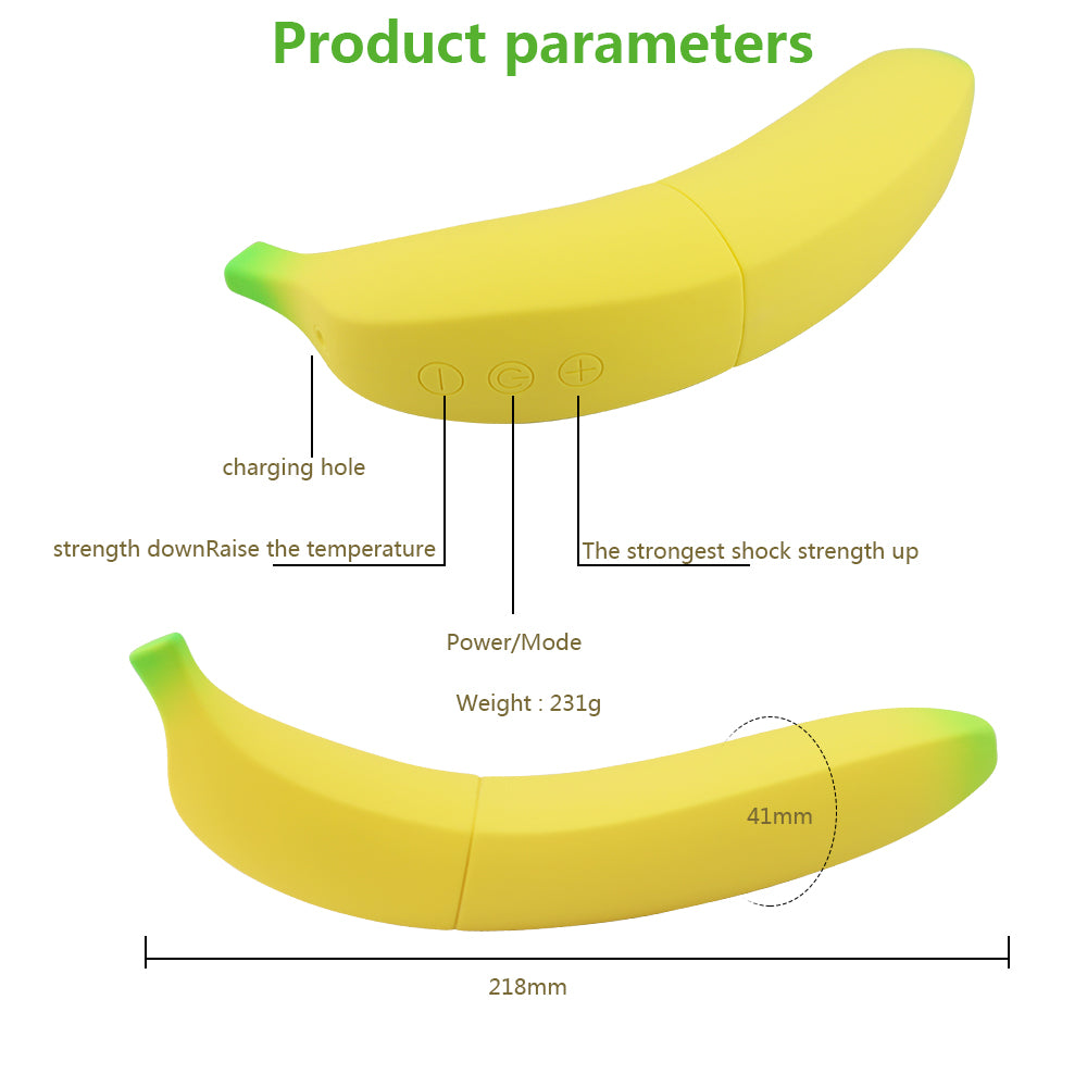 USB Rechargeable shape of Banana Dildo