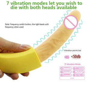 USB Rechargeable shape of Banana Dildo