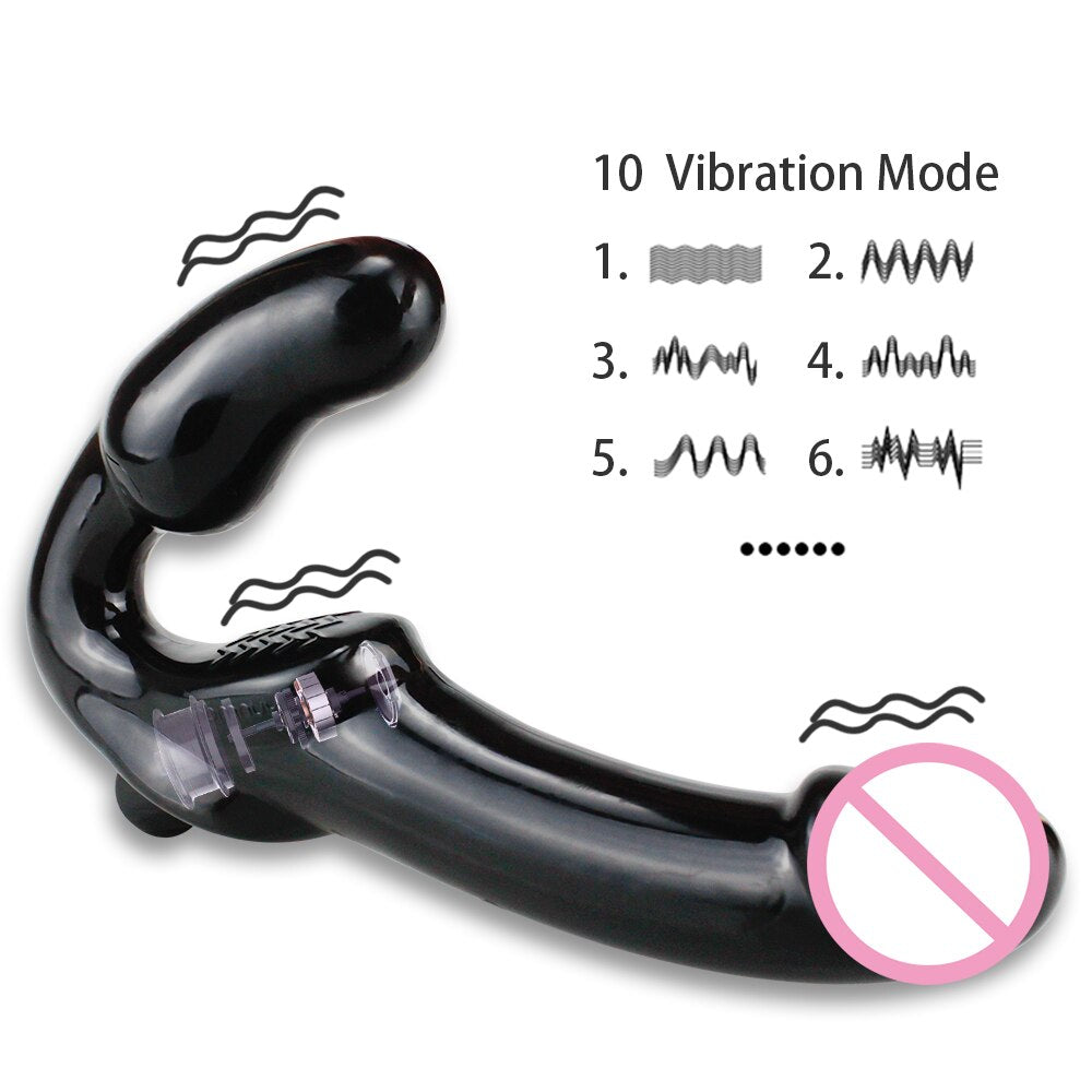 10 Modes Male Prostate Massager G-Spot Stimulate Dildo Vibrator