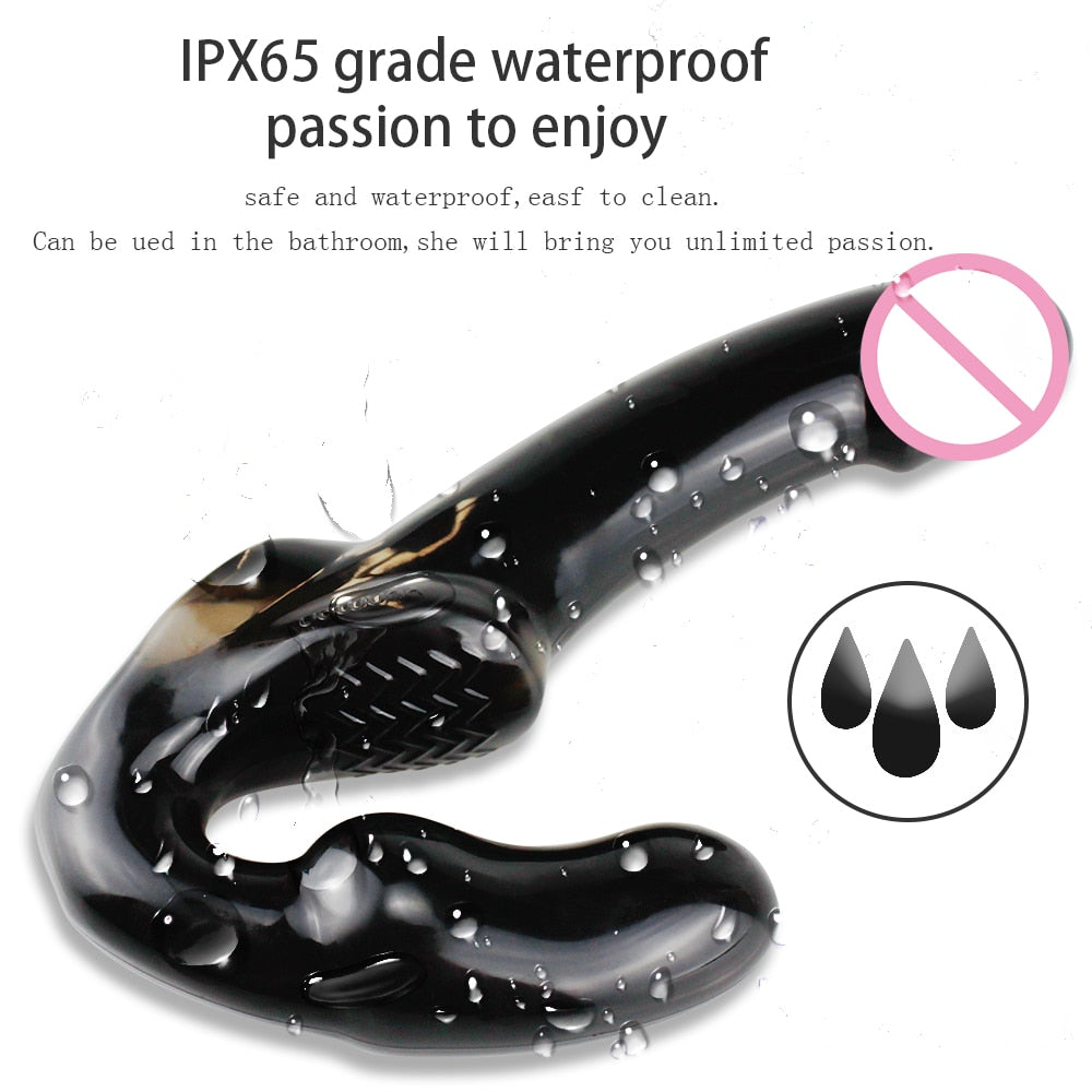 10 Modes Male Prostate Massager G-Spot Stimulate Dildo Vibrator