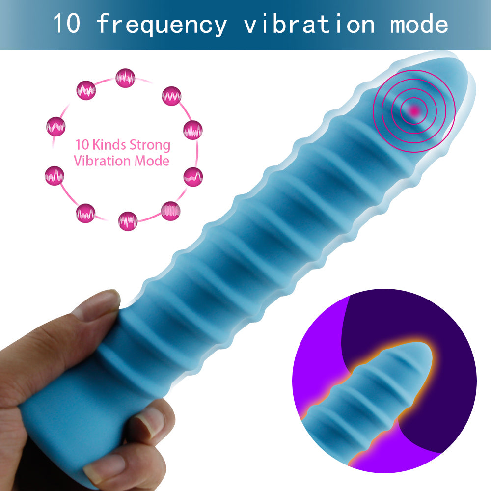 Screw Thread Dildo Vibrator
