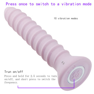 Screw Thread Dildo Vibrator